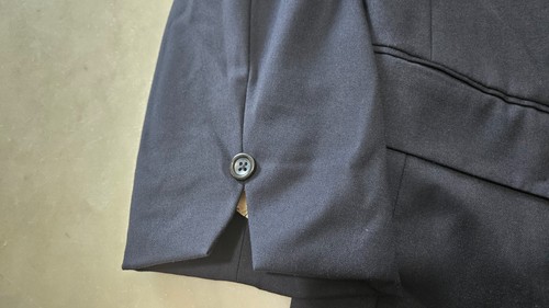 Caravelli Fusion Black Long Sleeves 3 Button Men's Coat Jacket Size 46R 40W - Picture 9 of 15