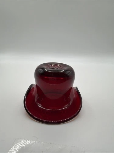 Blenko? Art Glass Cowboy  Hat Vase Mini