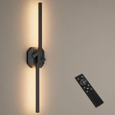 Battery Operated Wall Sconce 1Pack,USB Rechargeable Wall Sconce with Remote C...