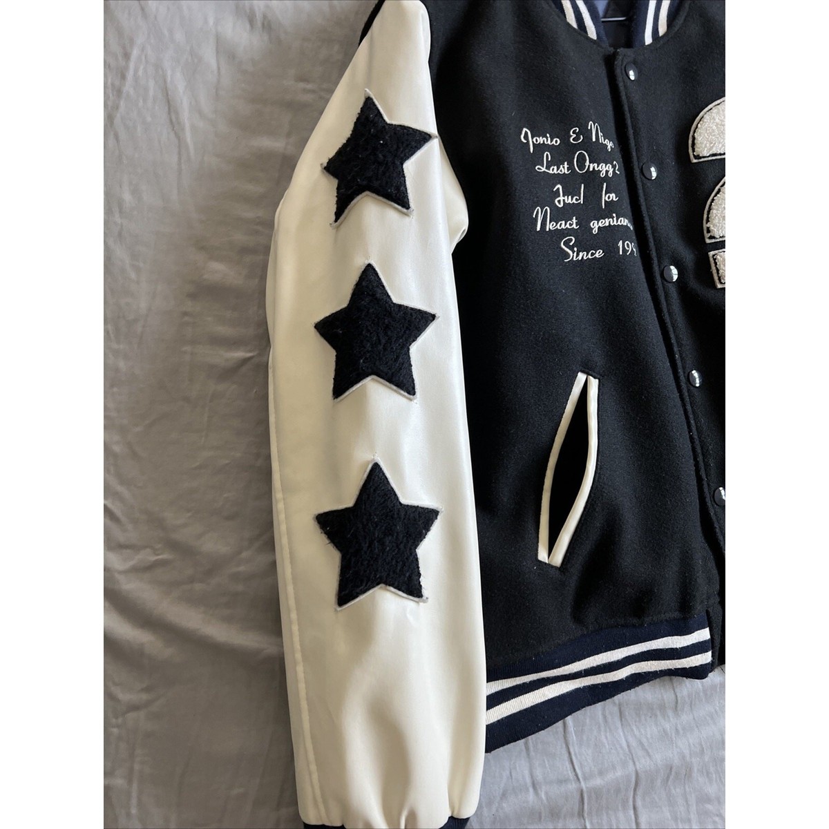Human Made x Undercover Last Orgy 2 Leather Varsity Jacket NIGO