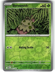Pokemon SV10: Destined Rivals Card 005/182 Shroomish Reverse Foil