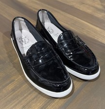 Cole Haan Pinch Weekender Penny Loafers Women Size 8 Black Patent Leather D42841