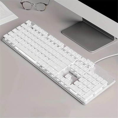 EWEADN GX710 Stylish Home Office Computer Laptop Keyboard USB Wired Mute