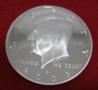 2008 S Silver Proof Kennedy Half Dollar - Uncirculated - Actual Coin O20