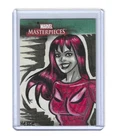 2008 MARVEL MASTERPIECES 3 - SKETCH by ERICA HESSE of Mary Jane