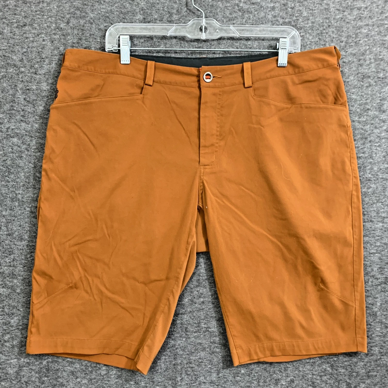The North Face Beyond The Wall Rock Flashdry XD Shorts Men 38 Orange Hiking Camp