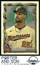 Byron Buxton 2023 Topps Allen & Ginter Silver Portrait #98 Twins Baseball Card