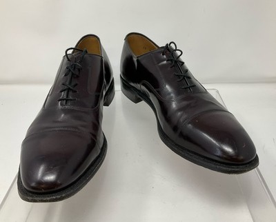 Johnston & Murphy Burgundy Leather Cap Toe Oxford Dress Shoes 12B | eBay