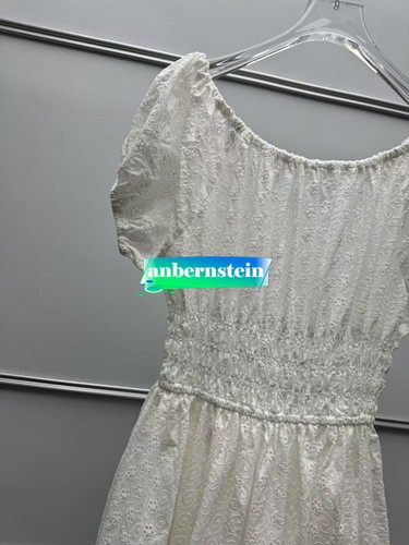 Nuevo Vestido Francés Calado Bordado Cordón Correa Manga Burbuja Cintura Alta - Imagen 17 de 23