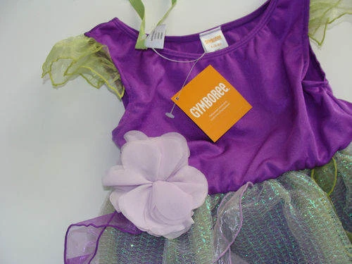 НОВЫЙ С ЯРЛЫКАМИ GYMBOREE ДОВОЛЬНО ПИКСИ ЛЕС ФЕЯ КОСТЮМ ЛОТ ФИОЛЕТОВОЕ ПЛАТЬЕ КРЫЛЬЯ ПАЛОЧКА 10-12 - Изображение 4 из 4