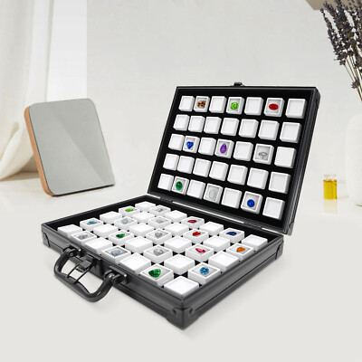 70 Gitter 3cm Diamant Edelstein Display Box Aufbewahrungsbox Schmuck Organizer