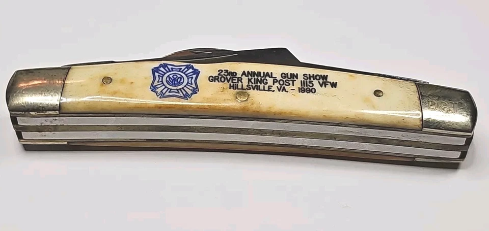 Vintage 1990 23rd Annual Gun Show Hillsville, VA Famous Congress Knife Frost Cu. - Image 4 of 4