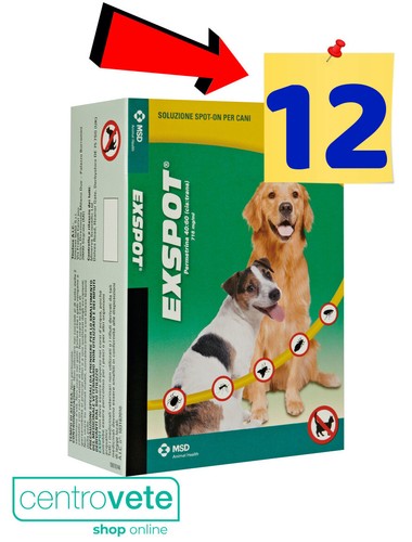 Exspot 1 ml 3 / 6 / 9 / 12 / 18 Pip - Cani da 2,5 kg a 40 kg - Antiparassitario - Foto 5 di 6