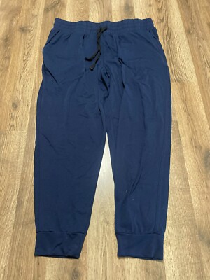 Athletic Works Pants, Women's Size Large, Blue, Sweatpants, Tie Waist