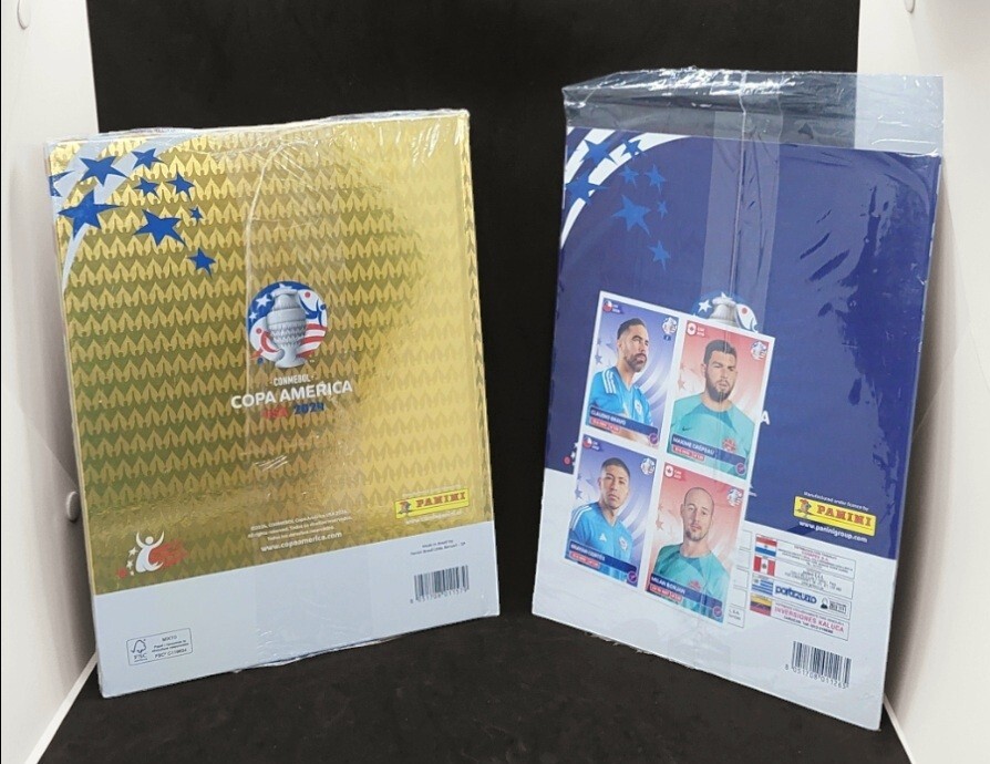 ALBUM HARD COVER GOLD PANINI COPA AMERICA USA 2024 + Album Soft Full ...