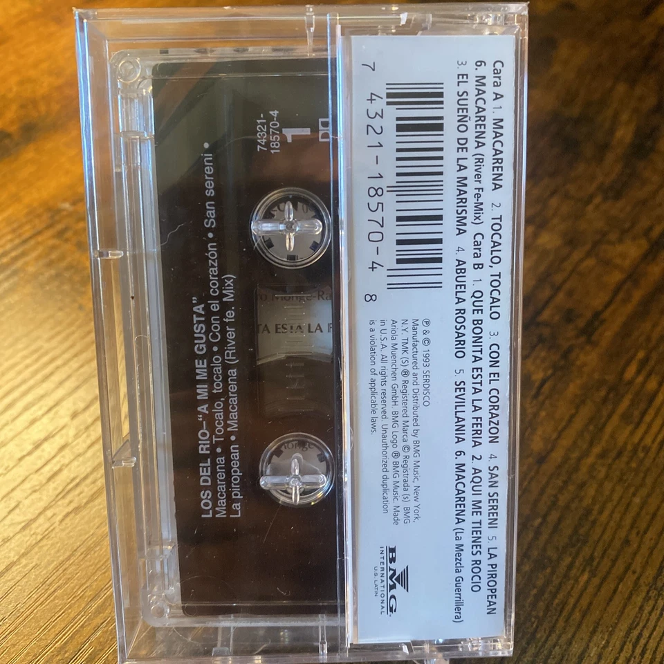 LOS DEL RIO - A MI ME GUSTA - 1993 MEXICAN TAPE ALBUM, LATIN POP - Image 2 of 4