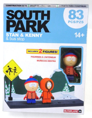 South Park Stan & Kenny & Bus Stop McFarlane Toys 83pcs 2017 FACTORY SEALED BOX