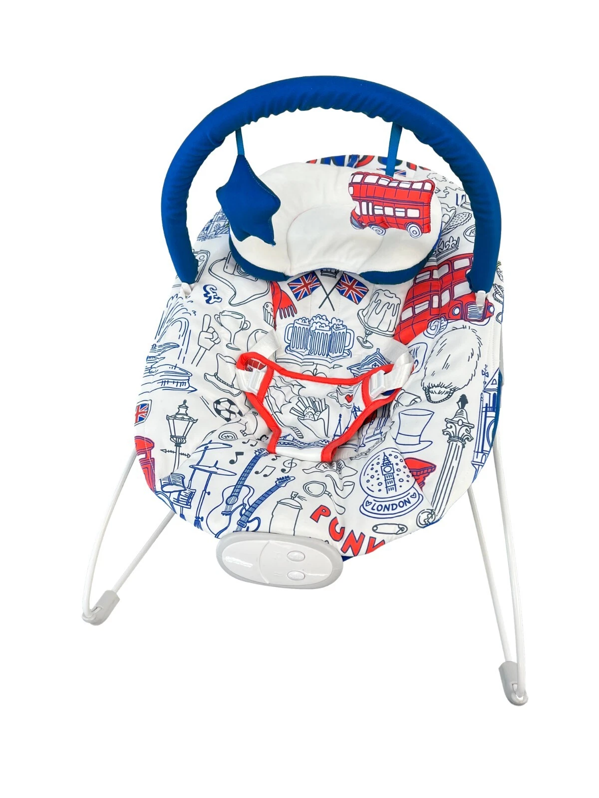 LADIDA LONDON Theme Baby Blue Bouncer Vibration Calming Music Toy Bar & Toys 322
Opens in a new wind