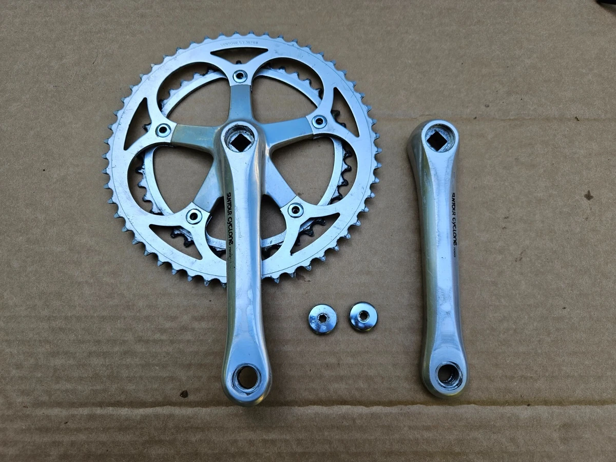Suntour Bicycle Cranksets with Double Chainrings 170 mm Crankarm