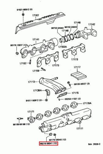 Genuine LandCruiser 80 Series 1HD 1HZ Intake Manifold Rubber Seal Washer x12 - Picture 8 of 20