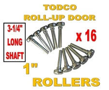 Todco 1" Door Rollers (16 PCS) Style Box Truck Trailer  Overhead Roll Up Door
