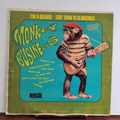 Monkey Business 1967 Wyncote Records Garage Rock LP ''I'm A Believer''