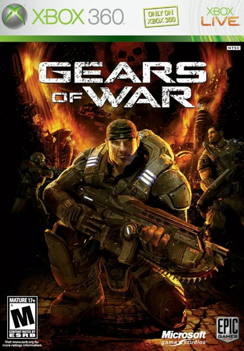 XBOX 360 Gears of War Video Game Multiplayer Online Shooter Warfare Action Fight