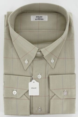 Fray Beige Freizeithemd Klein