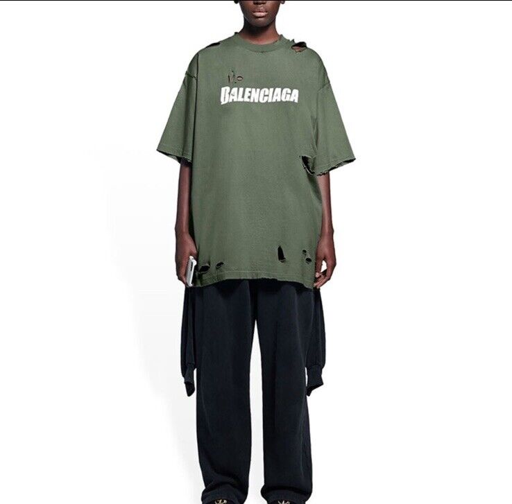 Balenciaga Destroyed Flatground T Shirt Cotton Size XS | eBay Balenciaga Destroyed Flatground T Shirt Cotton Size XS | eBay