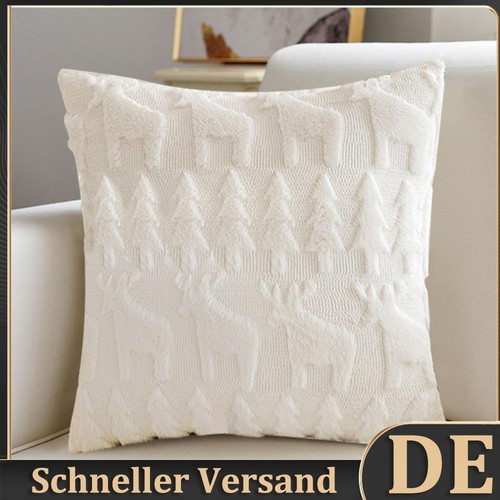 Produktbild von Villeroy & Boch Weihnachten Bonhause 4er Set Kissenbezüge Weihnachten Blau Weihnachtsbaum Dekokissen Winter