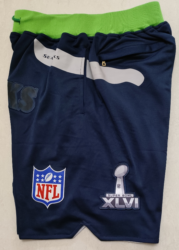 New Hip Hop Seattle stitched Pants basketball football shorts Size S