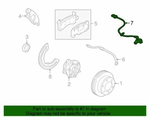 Sensor de velocidad de rueda ABS genuino GMC 2003-2004 Chevrolet GMC Astro Safari 191871 Foto 2 de 2