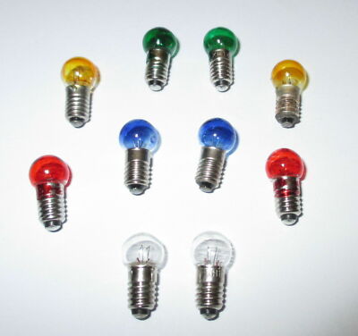 Ersatzlampen Schraubgewinde E5.5 - 19V  -  Farbe nach Wahl  10 x   ''NEU''