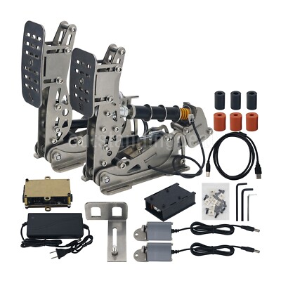 OKRACING GT1 PRO SIM Racing Pedals 2 Pedal Set +Force Feedback +Throttle Baffle/