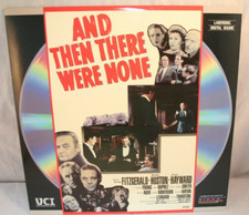 Laserdisc a  And Then There Were None  Barry Fitzgerald Walter Huston
