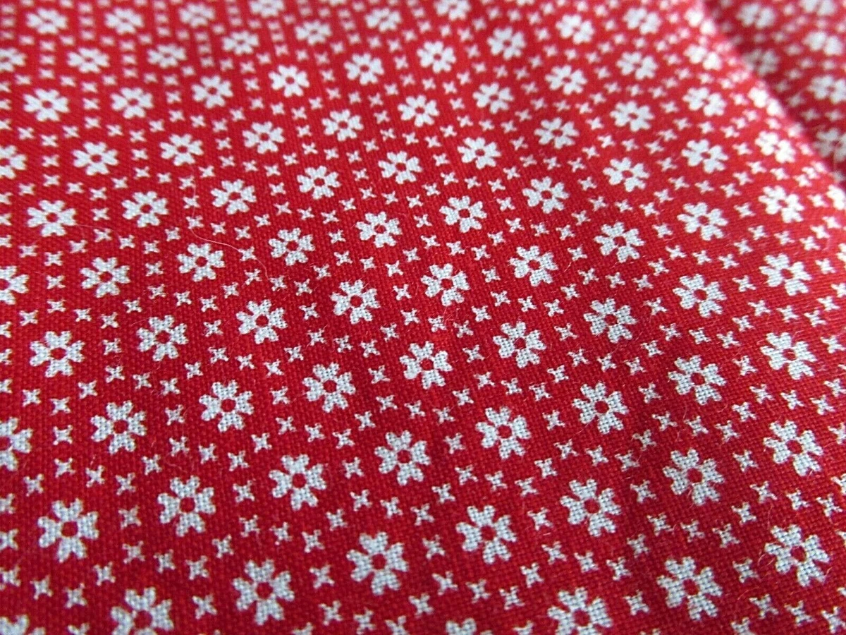Red on sale calico fabric