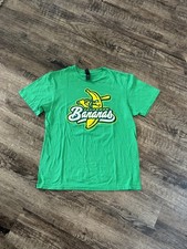 Savannah Bananas Gildan Medium Green Graphic Print T-Shirt Banana w/ Bat