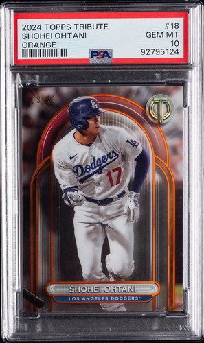 2024 Topps Tribute Shohei Ohtani Orange 19/25 PSA 10 GEM MINT RARE 