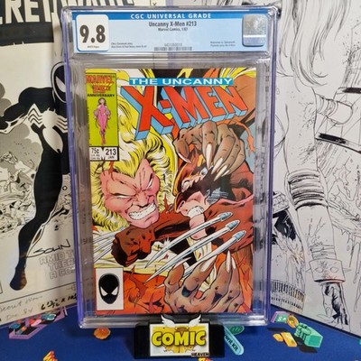 Uncanny X-Men #213 CGC 9.8 Wolverine vs. Sabatooth   1987 Mr Sinister Psylocke