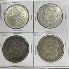 1884-O 1900-O 1902 1921 Morgan Dollar Lot of 4