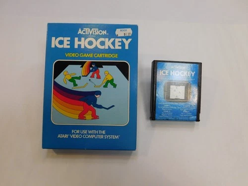 Ice Hockey - Boxed Atari Game - w/ BOX