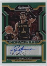 2022-23 Panini Prizm Draft Picks College Penmanship Green Tyson Etienne Auto 3tb