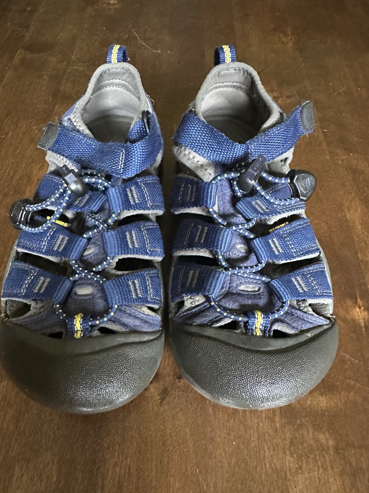 Sandali Keen ragazzo taglia 2 blu scarpe acqua escursionismo campo mare punta chiusa lavabili