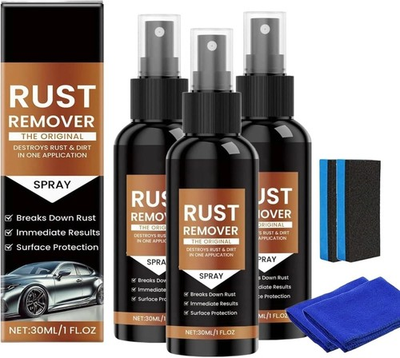 #ad Rust Remover Spray 3Pcs 2025 Upgrade Heavy Duty Rust Remover Multi Metal Clean $12.95