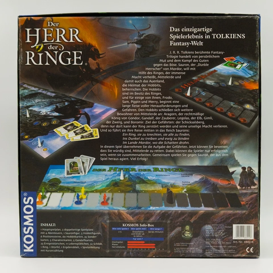 KOSMOS Der Herr der Ringe Brettspiel komplett 2000 Sammelzustand - Bild 2 von 4