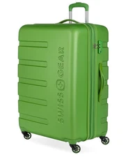 SwissGear 7366 Luggage w/Spinner Wheels, Checked, 27", Green, FREE SHIPPING