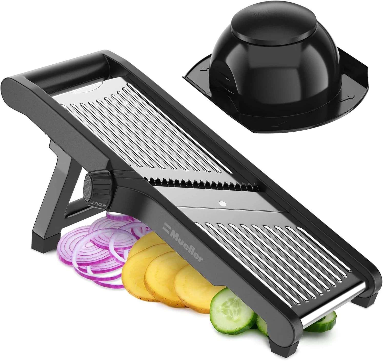 MuellerLiving Mandoline Slicer for Kitchen, Stainless Steel, Vegetable Chopper
Opens in a new window