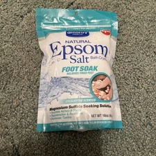 Epsom salt foot soak