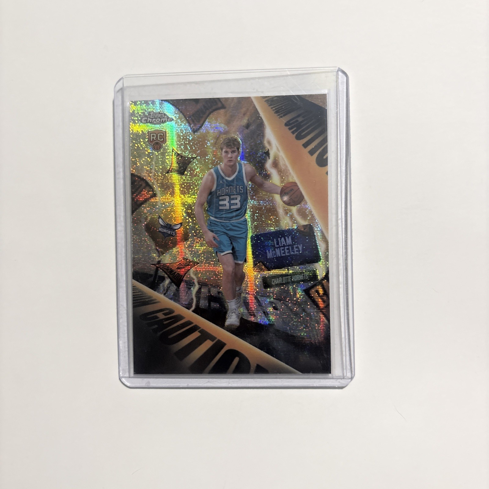 NEW 2025 Topps Chrome Liam McNeeley ADVISORY *SSP* REFRACTOR **CASE HIT**