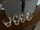 Set of 8 Steuben Crystal Glasses Highball Signed Old Fashioned DOF Tumbler w/box
